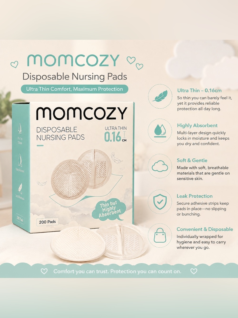 Momcozy Disposable Nursing Pads